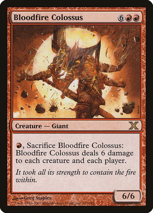Bloodfire Colossus from Tenth Edition (Rare)