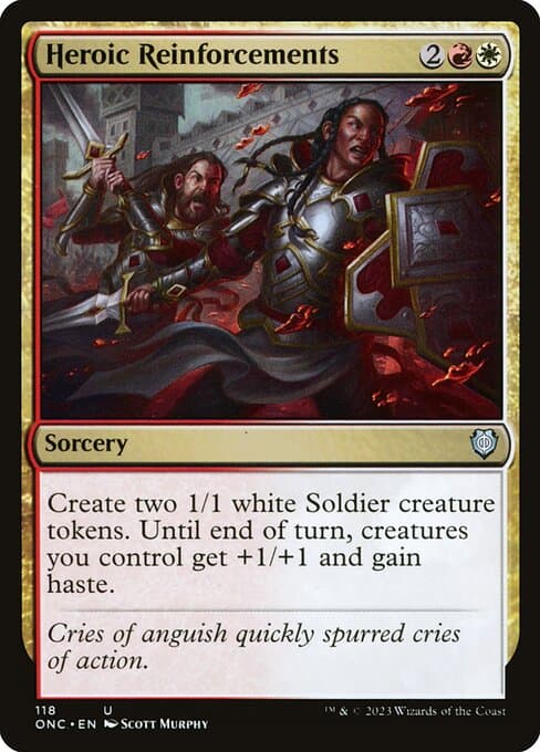 Heroic Reinforcements from Phyrexia: All Will Be One Commander (Uncommon)