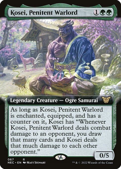 Kosei, Penitent Warlord from Neon Dynasty Commander (Rare)