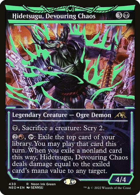 Hidetsugu, Devouring Chaos from Kamigawa: Neon Dynasty (Rare)