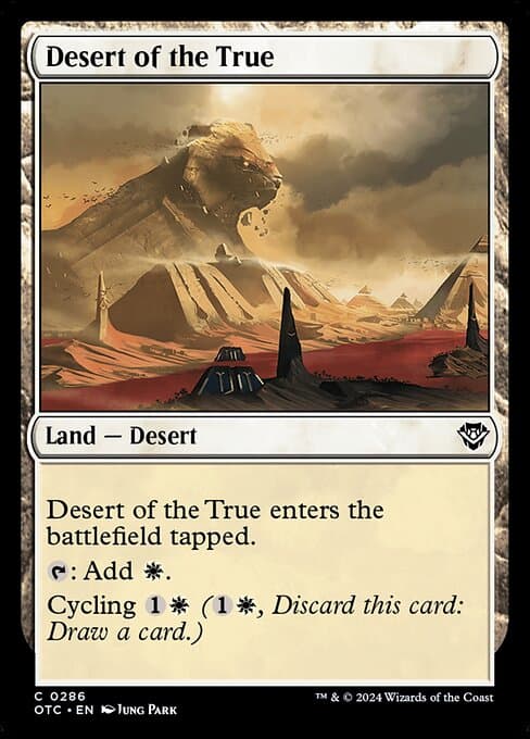 Desert of the True from Outlaws of Thunder Junction Commander (Common)