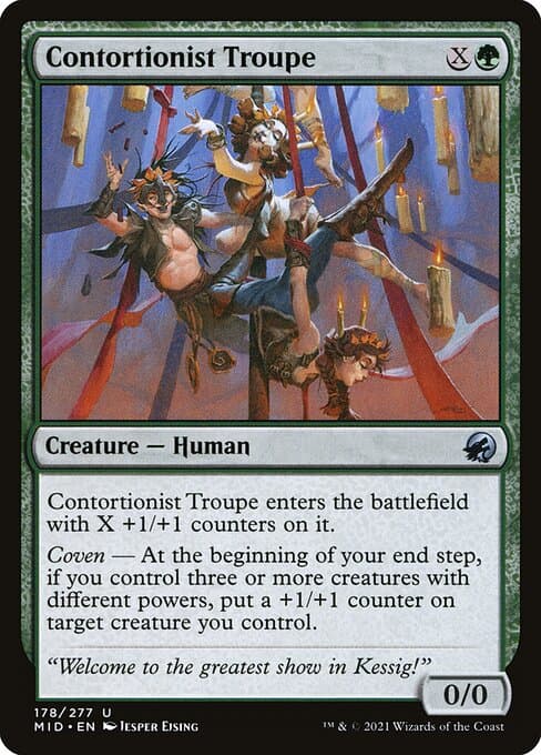 Contortionist Troupe from Innistrad: Midnight Hunt (Uncommon)