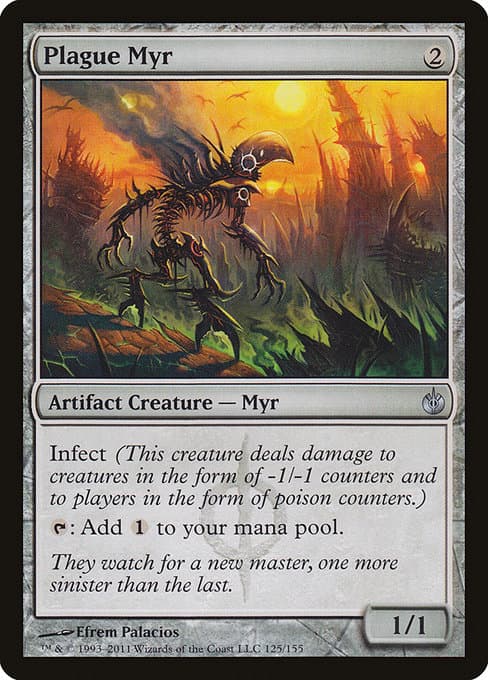 Plague Myr from Mirrodin Besieged (Uncommon)