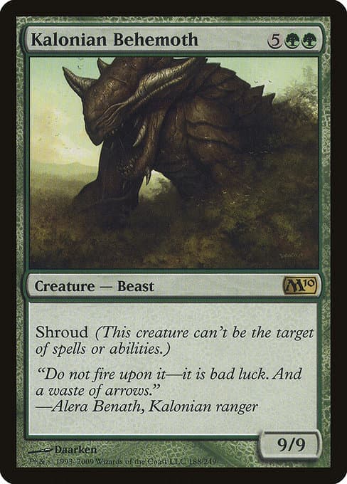Kalonian Behemoth from Magic 2010 (Rare)