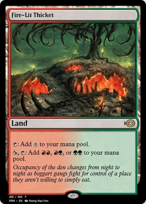 Fire-Lit Thicket from Magic Online Promos (Rare)