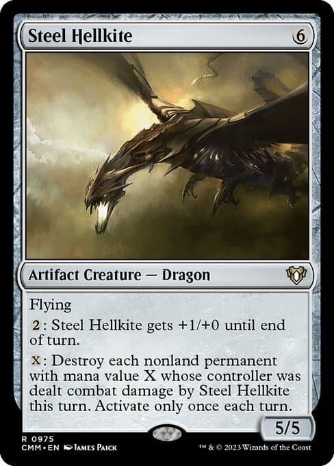Steel Hellkite from Commander Masters (Rare)