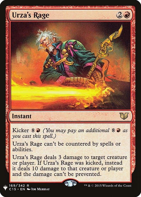 Urza's Rage from The List (Rare)