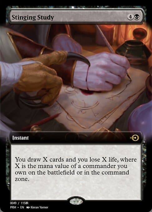 Stinging Study from Magic Online Promos (Rare)
