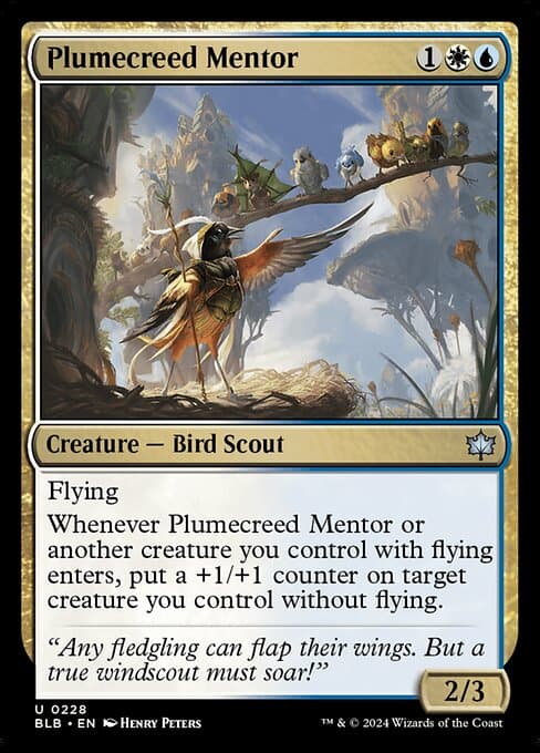 Plumecreed Mentor from Bloomburrow (Uncommon)