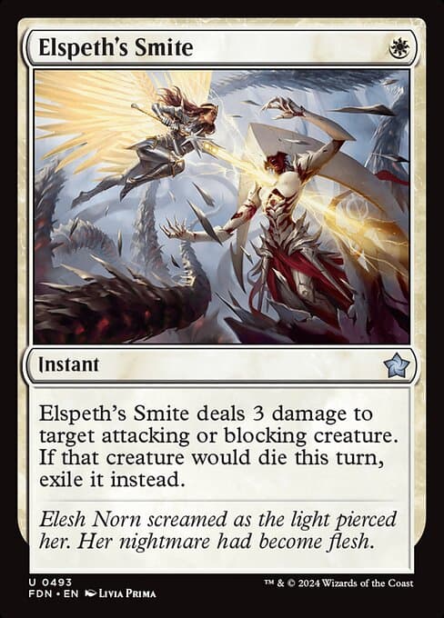 Elspeth's Smite from Foundations (Uncommon)