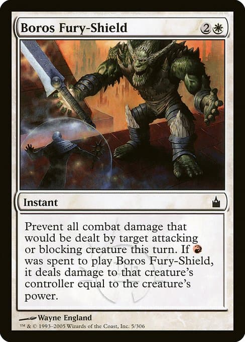Boros Fury-Shield from Ravnica: City of Guilds (Common)