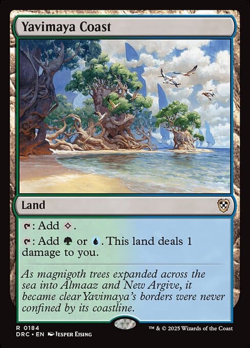 Yavimaya Coast from Aetherdrift Commander (Rare)