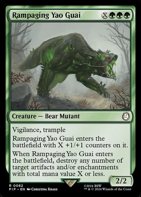 Rampaging Yao Guai from Fallout (Rare)