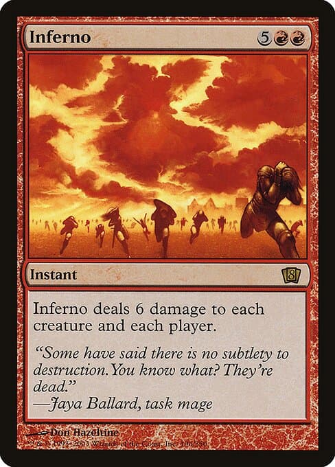 Inferno from Eighth Edition (Rare)