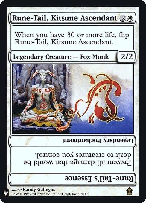 Rune-Tail, Kitsune Ascendant // Rune-Tail's Essence from The List (Rare)