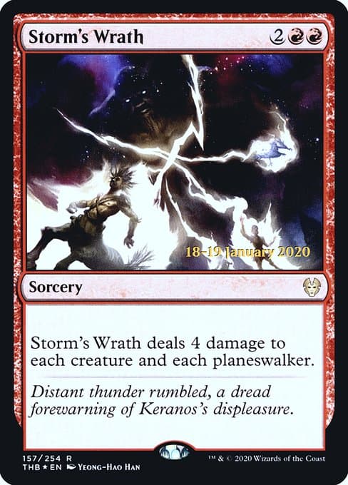 Storm's Wrath from Theros Beyond Death Promos (Rare)