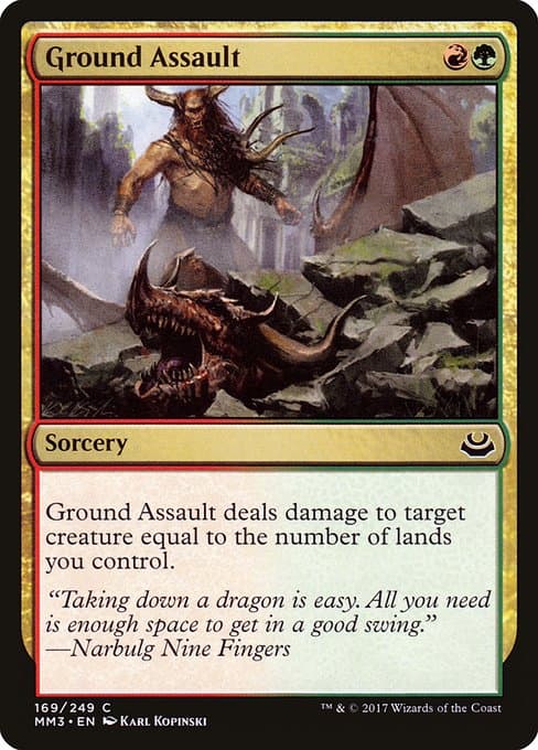 Ground Assault from Modern Masters 2017 (Common)
