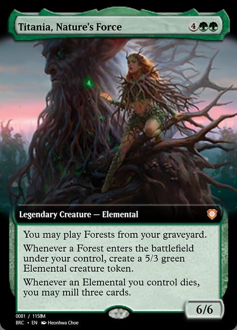 Titania, Nature's Force from Magic Online Promos (Mythic)
