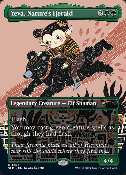 Yeva, Nature's Herald from Secret Lair Drop (Rare)