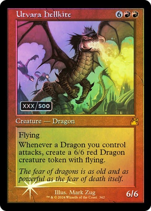 Utvara Hellkite from Ravnica Remastered (Mythic)