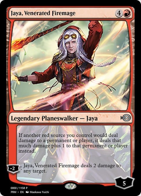 Jaya, Venerated Firemage from Magic Online Promos (Uncommon)