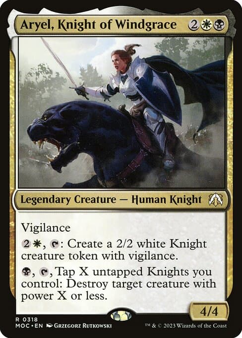 Aryel, Knight of Windgrace from March of the Machine Commander (Rare)