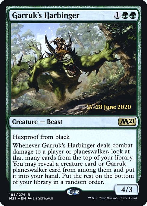 Garruk's Harbinger from Core Set 2021 Promos (Rare)