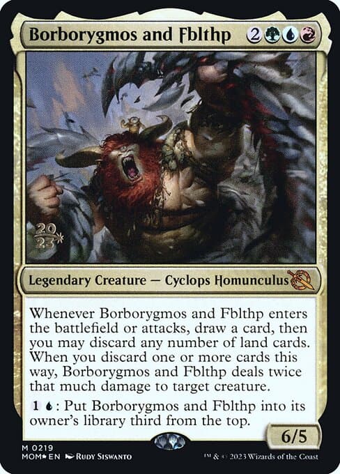 Borborygmos and Fblthp from March of the Machine Promos (Mythic)