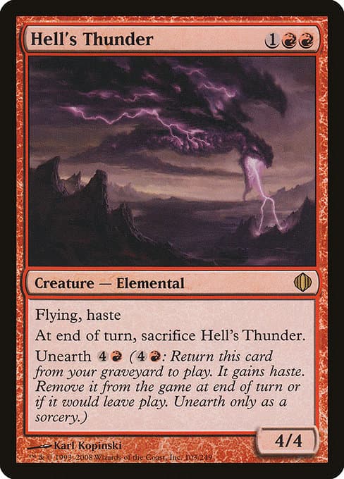 Hell's Thunder from Shards of Alara (Rare)