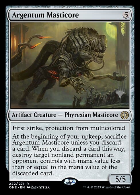 Argentum Masticore from Phyrexia: All Will Be One Promos (Rare)
