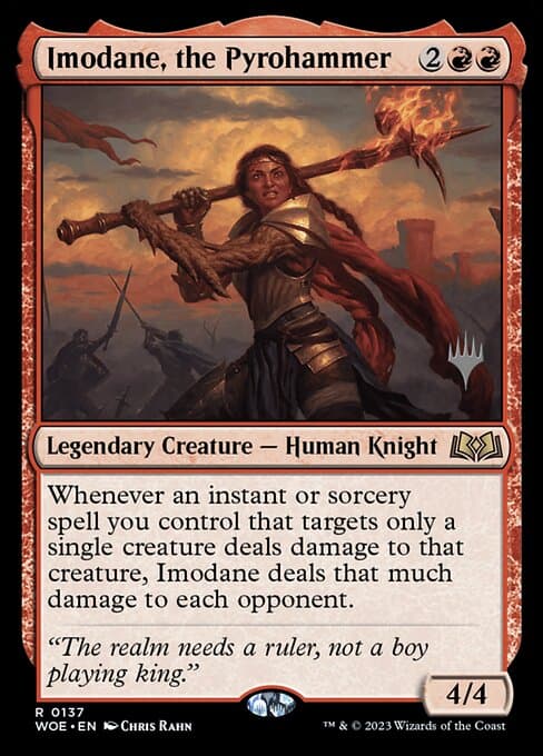 Imodane, the Pyrohammer from Wilds of Eldraine Promos (Rare)