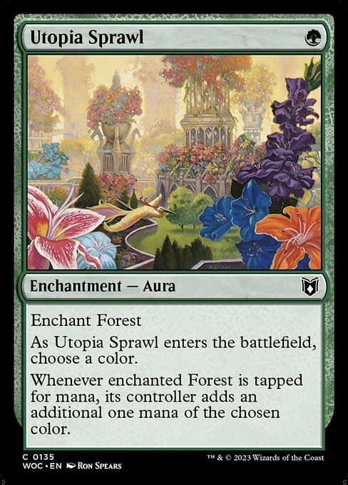Utopia Sprawl from Wilds of Eldraine Commander (Common)