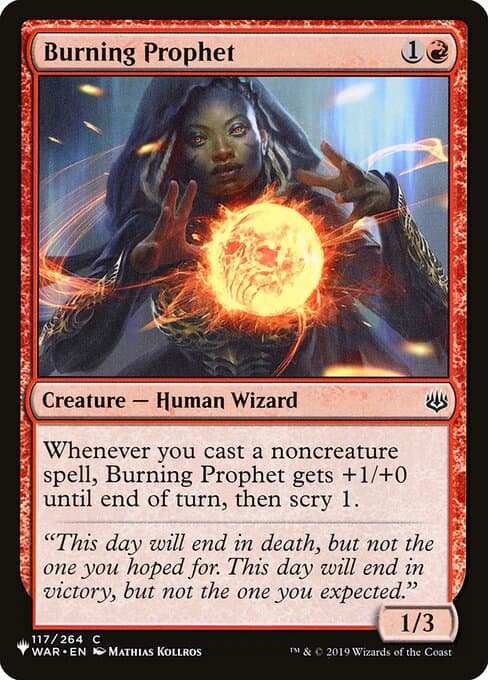 Burning Prophet from The List (Common)