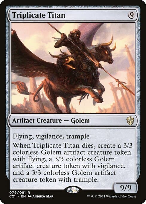 Triplicate Titan from Commander 2021 (Rare)