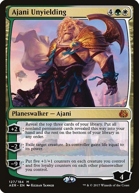 Ajani Unyielding from Aether Revolt (Mythic)