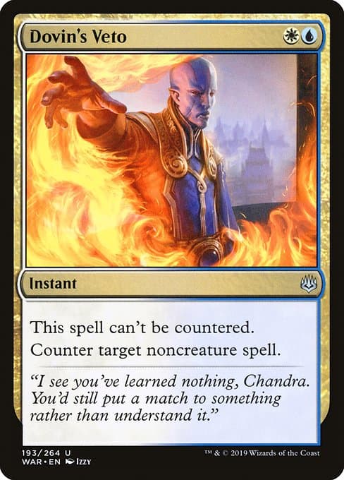 Dovin's Veto from War of the Spark (Uncommon)