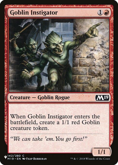 Goblin Instigator from The List (Common)