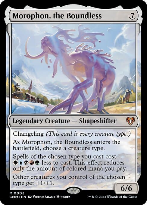 Morophon, the Boundless from Commander Masters (Mythic)