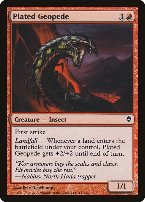 Plated Geopede from Zendikar (Common)
