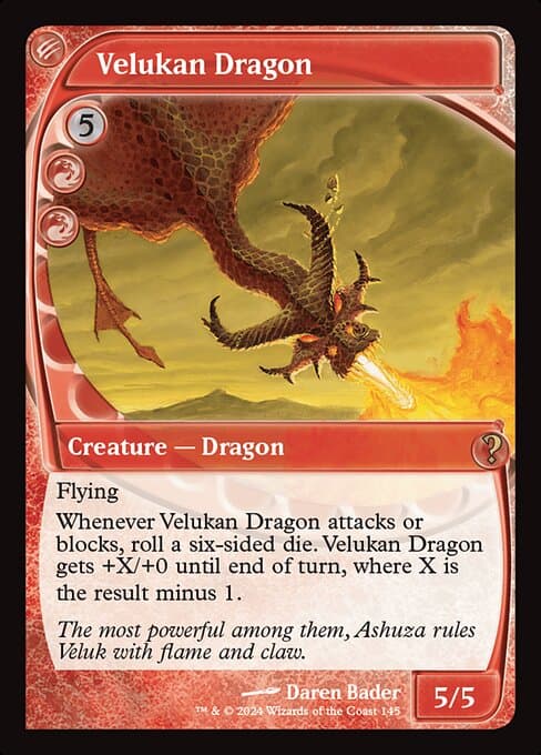 Velukan Dragon from Mystery Booster 2 (Rare)