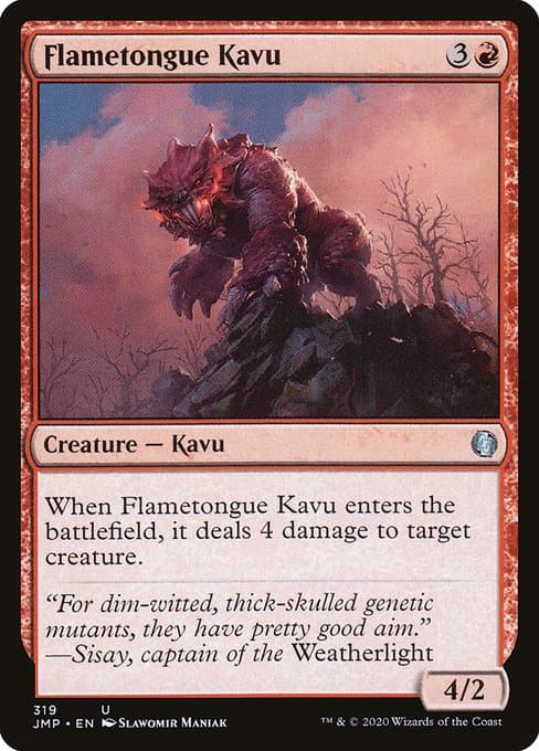 Flametongue Kavu from Jumpstart (Uncommon)