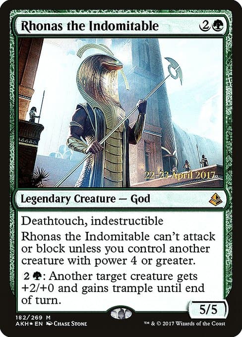 Rhonas the Indomitable from Amonkhet Promos (Mythic)