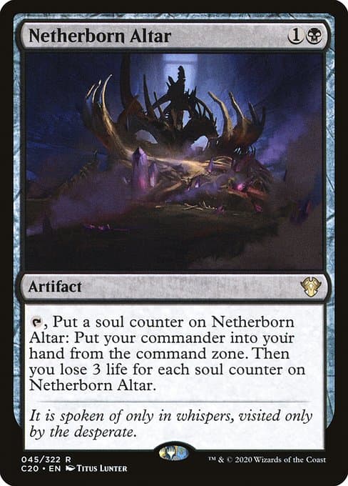 Netherborn Altar from Commander 2020 (Rare)