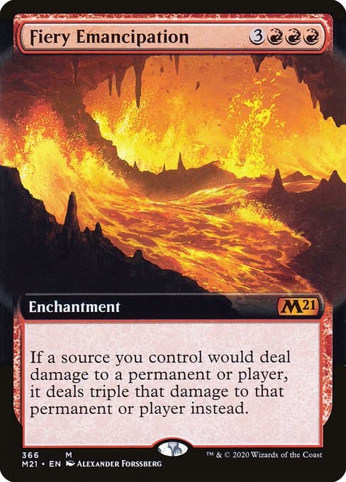 Fiery Emancipation from Core Set 2021 (Mythic)