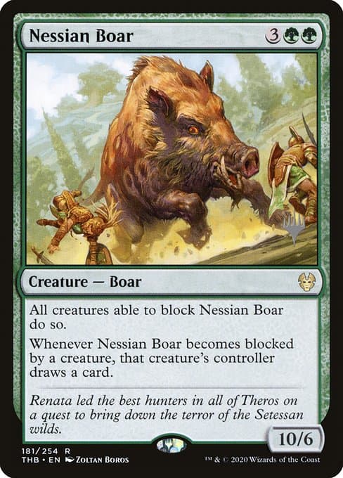 Nessian Boar from Theros Beyond Death Promos (Rare)