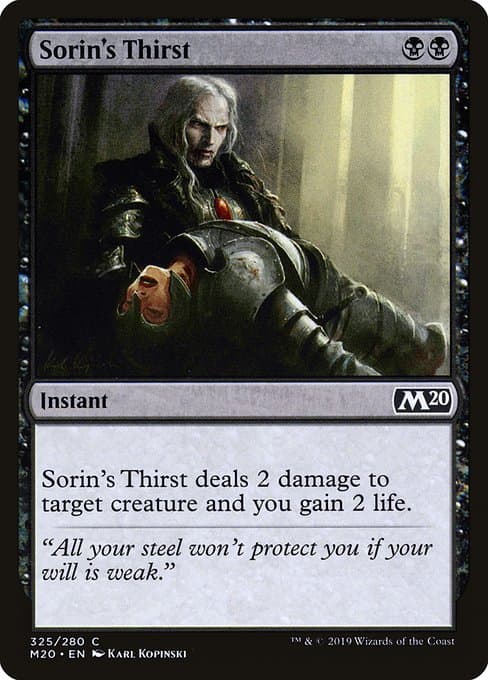 Sorin's Thirst from Core Set 2020 (Common)