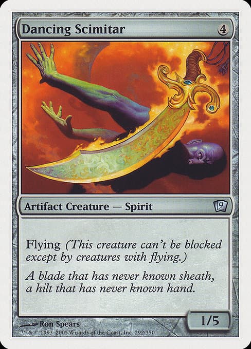 Dancing Scimitar from Ninth Edition (Uncommon)