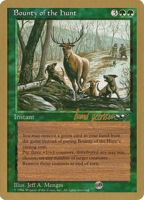 Bounty of the Hunt from World Championship Decks 1997 (Uncommon)