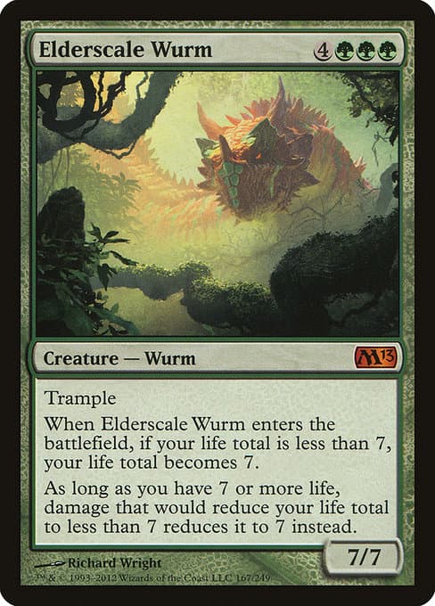Elderscale Wurm from Magic 2013 (Mythic)