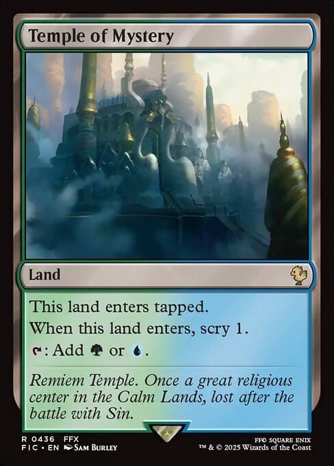 Temple of Mystery from Final Fantasy Commander (Rare)
